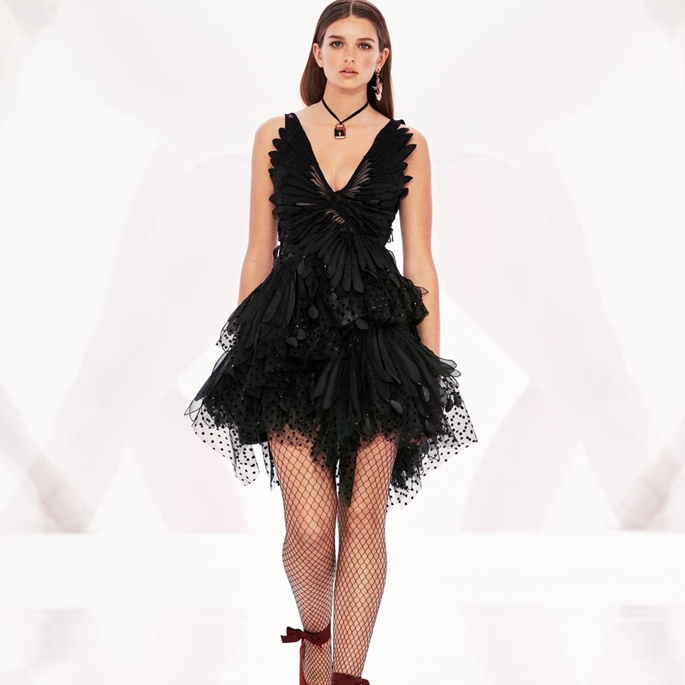 Zimmermann Rhythmic Feather Dress